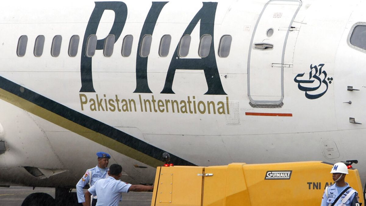 Imagem de arquivo de uma avião da Pakistan International Airlines (PIA)