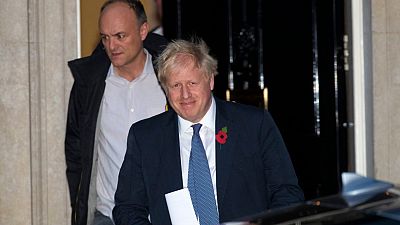 Boris Johnson (r) and Dominic Cunnings (l)