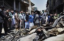 Πακιστάν: Έρευνες στα συντρίμμια της τραγωδίας