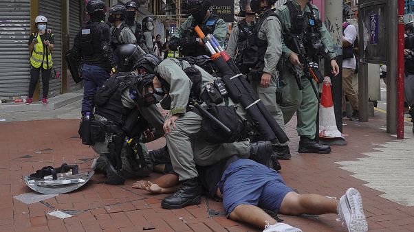 Hong Kong'da Çin karşıtı gösteri Hong Kong'da Çin karşıtı gösteri