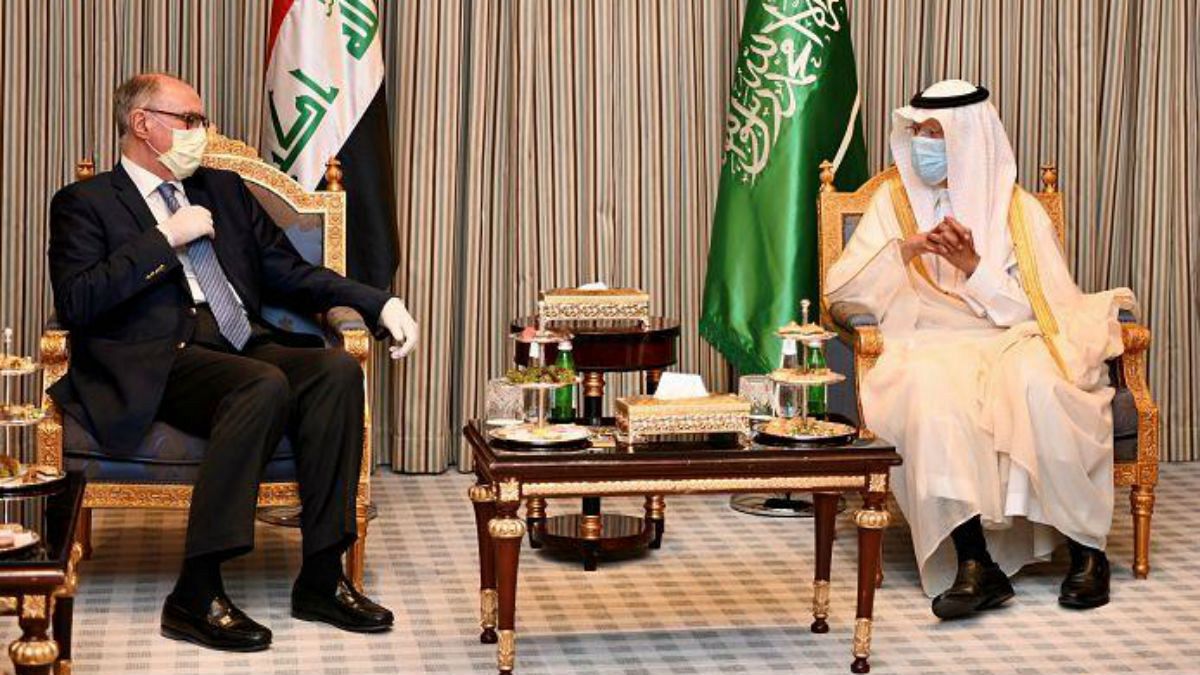 Ali Allawi, Iraq's deputy prime minister, who is also the country's finance as well as acting oil minister on a visit to Saudi Arabia