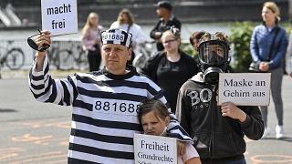 Protest gegen Corona-Beschränkungen am Samstag in Köln
