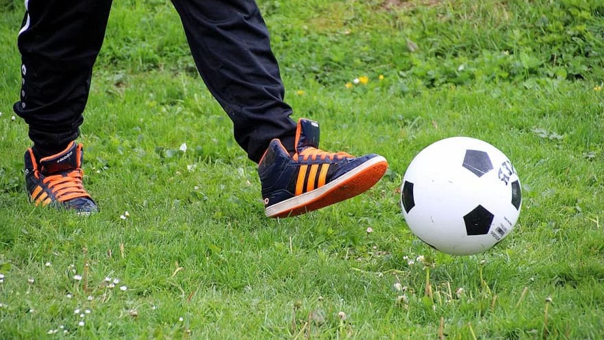 An illegal football match watched by hundreds was held in Strasbroug, France, on May 24.