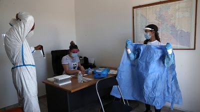 Coronavirus-Tests in Griechenland