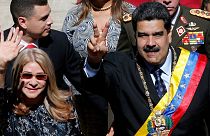 نیکلاس مادورو و همسرش
