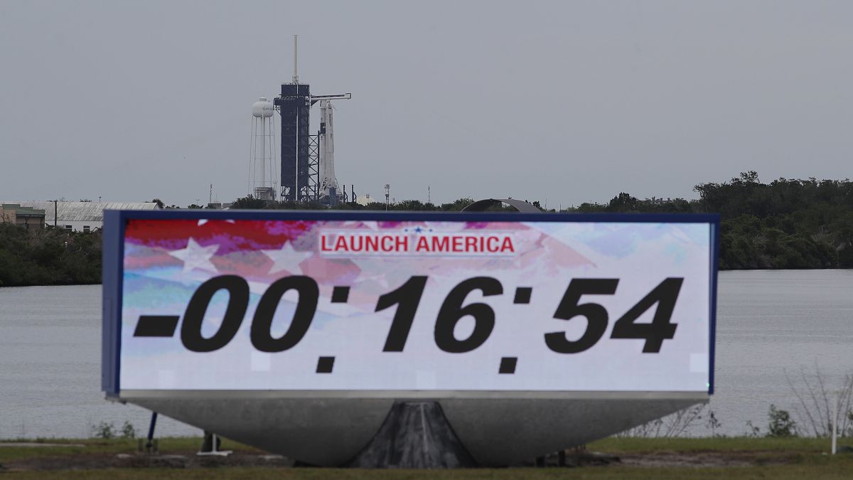 A SpaceX Falcon 9, with NASA astronauts Doug Hurley and Robert Behnken in the Dragon crew capsule, has even called off with 16 minutes to go at the Kennedy Space Center in Cap