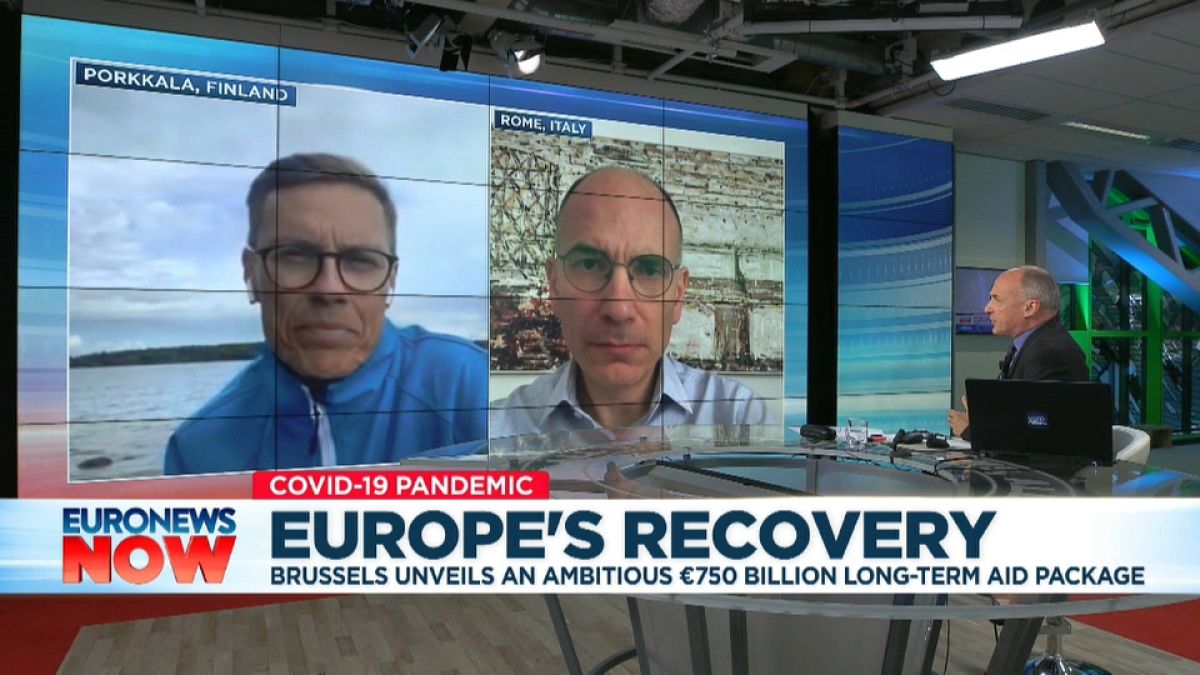 Alex Stubb and Enrico Letta speak about broad support for EU rescue package