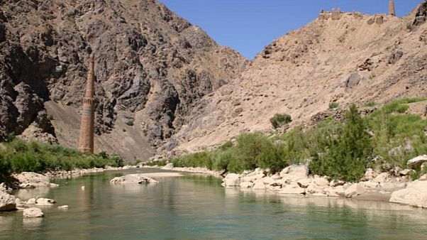The Minaret of Jam and Qasr Zarafshan, by the Hari Rud (river) The Minaret of Jam and Qasr Zarafshan, by the Hari Rud (river)