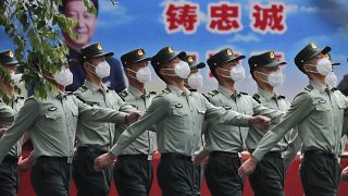 Çin Kurtuluş Ordusu resmi geçit töreni
