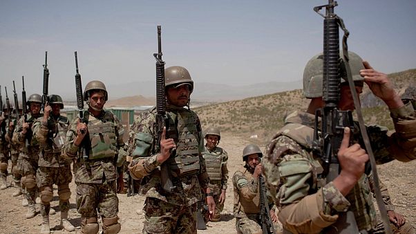 گروهی از سربازان اردوی ملی افغانستان در ولایت پکتیا گروهی از سربازان اردوی ملی افغانستان در ولایت پکتیا