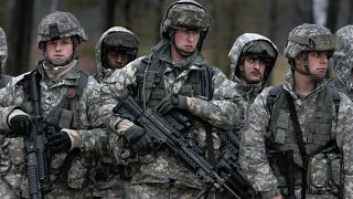 عناصر من الحرس الوطني الأمريكي خلال تدريبات روتينية في تينيسي