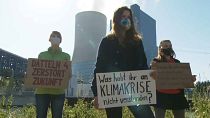 Protestas ecologistas por la apertura de una central eléctrica de carbón en Alemania