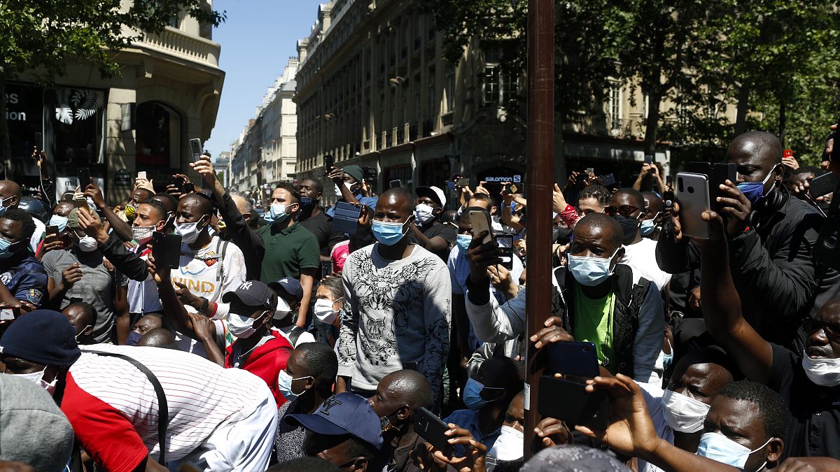 تظاهرات مهاجران در پاریس