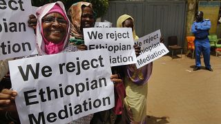 مظاهرات رافضة للتقارب السزداني الإثيوبي في 2019/ أرشيف