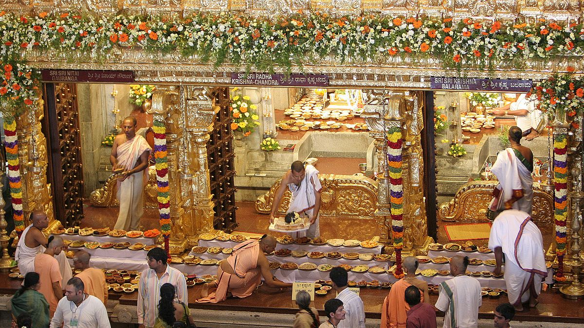 Hindistan'da bir Hindu festivali (arşiv) 