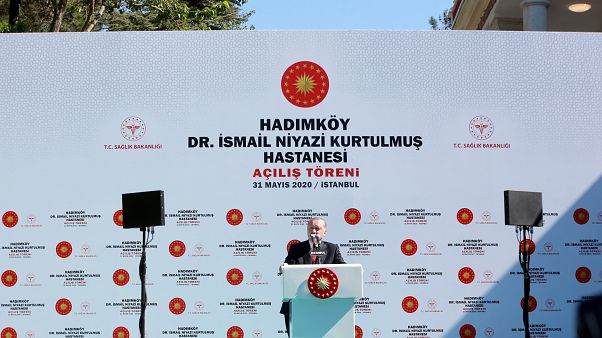 Cumhurbaşkanı Recep Tayyip Erdoğan, Hadımköy Dr. İsmail Niyazi Kurtulmuş Hastanesi açılış töreninde Cumhurbaşkanı Recep Tayyip Erdoğan, Hadımköy Dr. İsmail Niyazi Kurtulmuş Hastanesi açılış töreninde