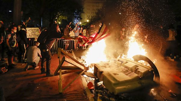 Protestas cerca de la Casa Blanca, en Washington, Estados Unidos Protestas cerca de la Casa Blanca, en Washington, Estados Unidos