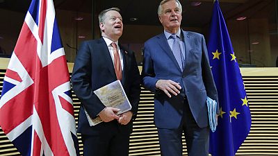 David Frost e Michel Barnier