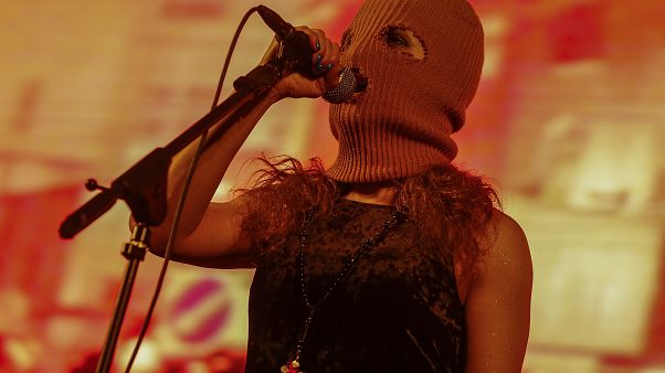 Pussy Riot-Mitglied Maria Alyokhina beim Uncensored Festival in Sao Paulo, Brasilien, am 30. Januar 2020 Pussy Riot-Mitglied Maria Alyokhina beim Uncensored Festival in Sao Paulo, Brasilien, am 30. Januar 2020