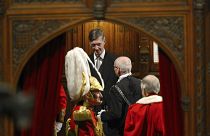 Leader of the House of Commons Jacob Rees-Mogg in the House of Lords at the Palace of Westminster in London, Thursday Dec. 19, 2019.
