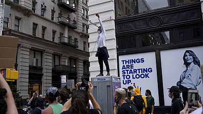 Manifestation à New York pour George Floyd