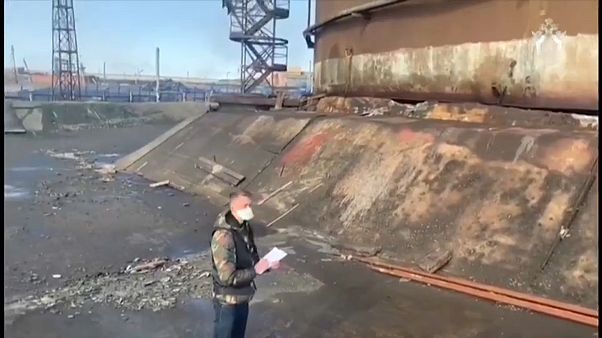 Место аварии на ТЭЦ-№ в Норильске. Место аварии на ТЭЦ-№ в Норильске.