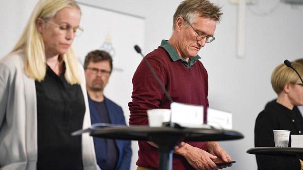 L'epidemiologo di Stato, Anders Tegnell, durante una conferenza stampa sul coronavirus a Stoccolma, Svezia L'epidemiologo di Stato, Anders Tegnell, durante una conferenza stampa sul coronavirus a Stoccolma, Svezia