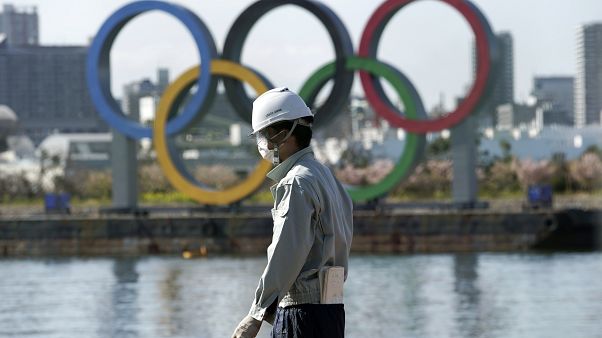 Die Olympischen Ringe im Zeichen des Coronavirus Die Olympischen Ringe im Zeichen des Coronavirus