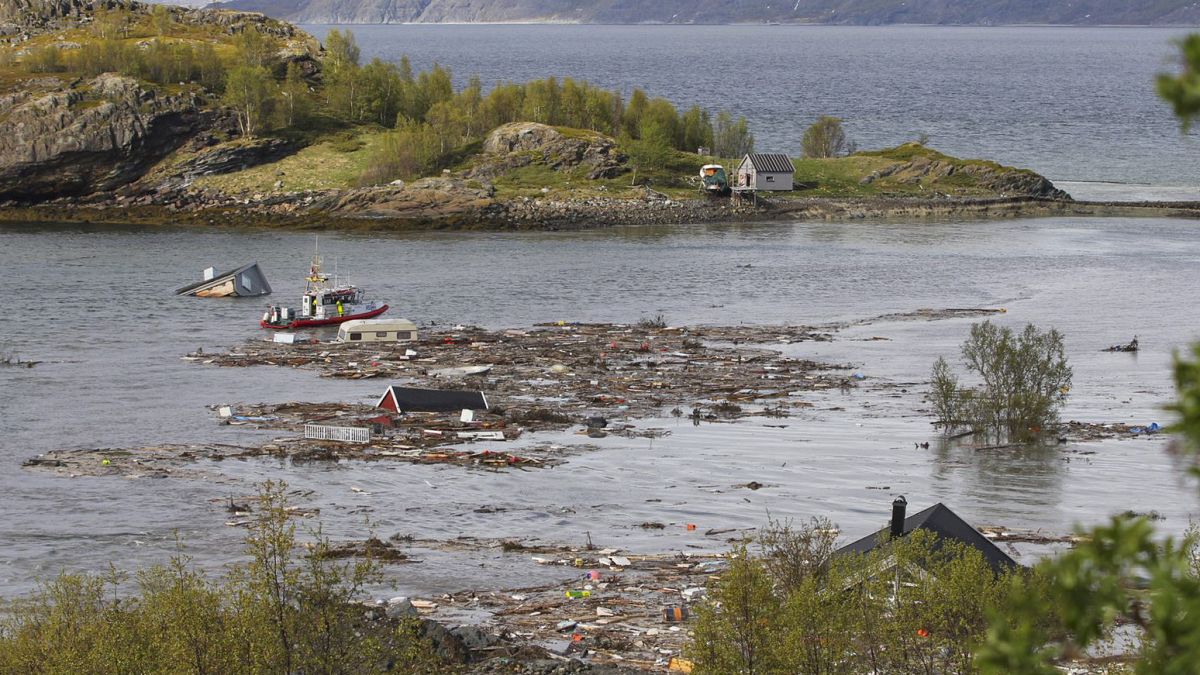 Norvège : maisons emportées par une coulée de boue, le 03/06/2020