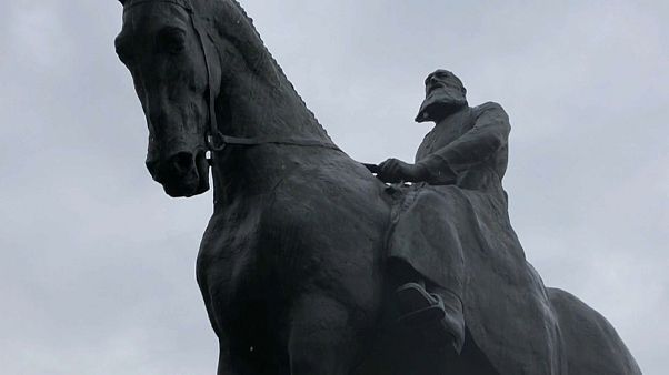 Estatua de Leopoldo II en Bruselas, Bélgica Estatua de Leopoldo II en Bruselas, Bélgica