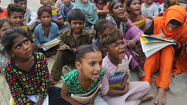 Photo d'archives : des enfants des bidonvilles de Lahore - Pakistan -, le 10 juillet 2019 Photo d'archives : des enfants des bidonvilles de Lahore - Pakistan -, le 10 juillet 2019