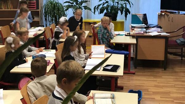 Children in a classroom Children in a classroom