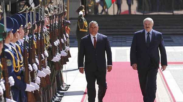 Orbán Viktor és Aljakszandr Lukasenka Minszkben Orbán Viktor és Aljakszandr Lukasenka Minszkben