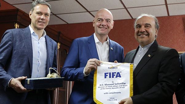 دیدار رئیس فیفا با وزیر ورزش ایران دیدار رئیس فیفا با وزیر ورزش ایران