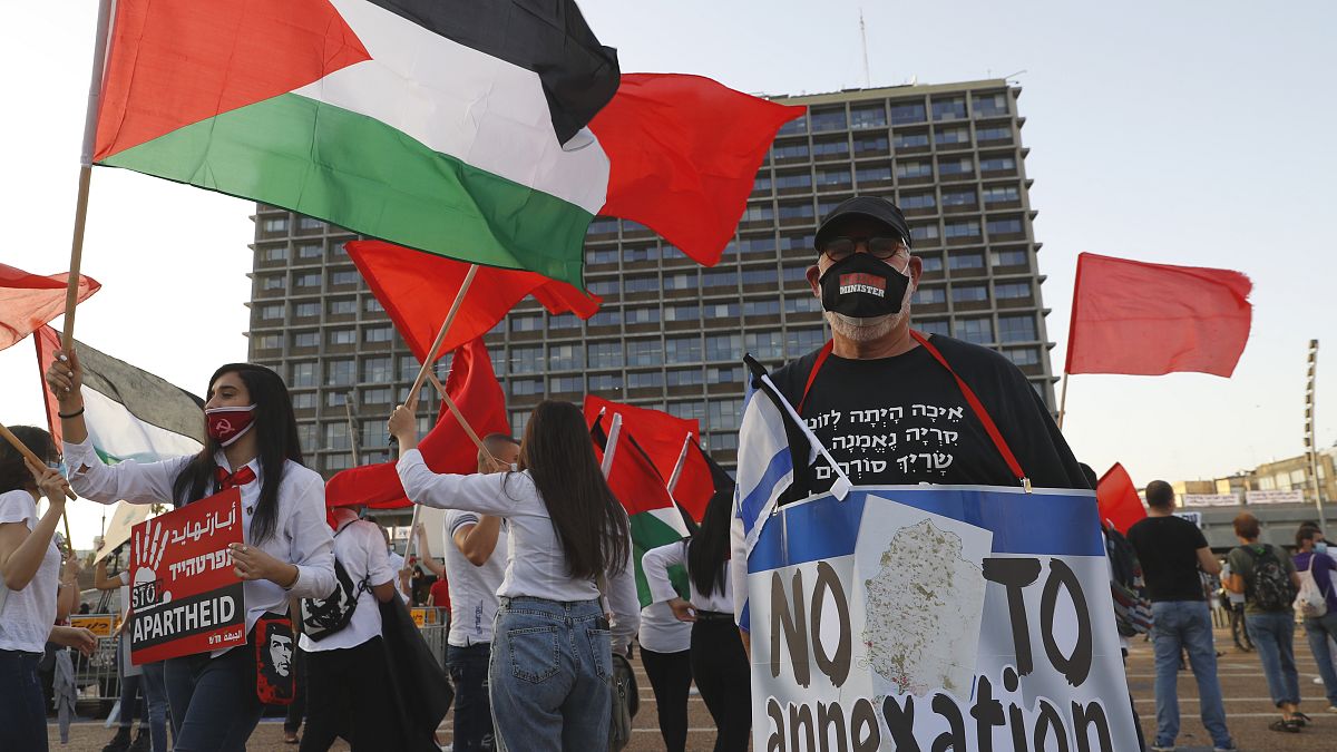 مظاهرات في تل أبيب ضد ضم أراض من الضفة