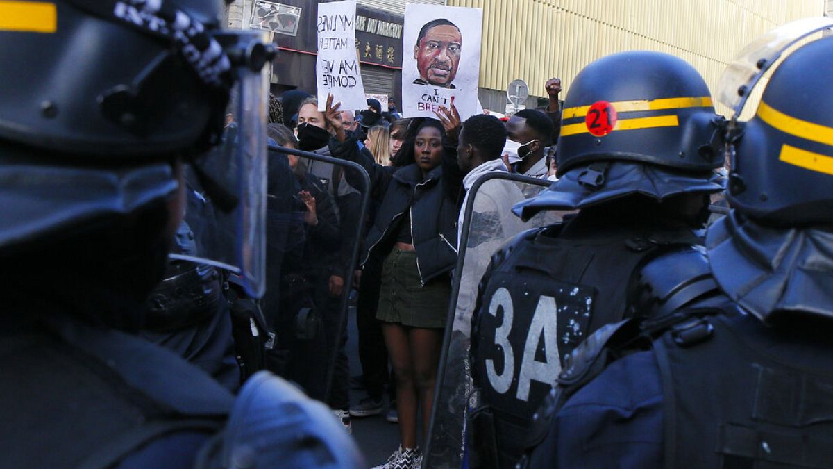 Protest gegen Rassismus in Frankreich
