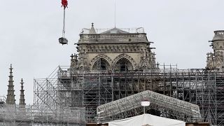 Comienza el desmontaje del andamio de Notre-Dame