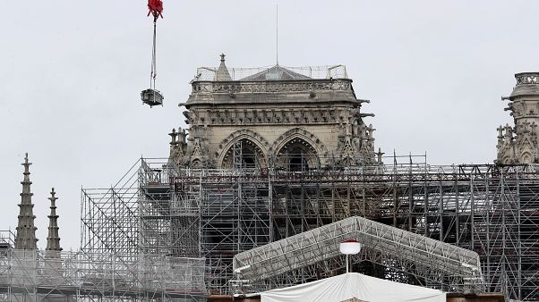 Repairs restart on fire-ravaged Notre Dame after pandemic hiatus