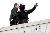 پلیس آلمان در جریان یک عملیات ضد تروریستی