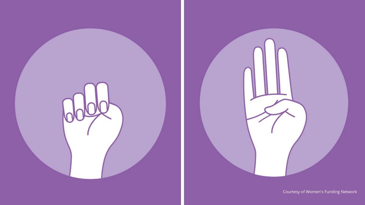 علامت دست برای گزارش خشونت خانگی