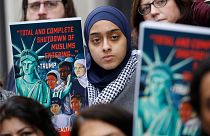 Müslümanların ABD'ye giriş yasağı karşıtı protesto