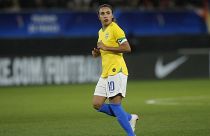 La Brésilienne Marta durant un match amical le 7 mars 2020 contre la France