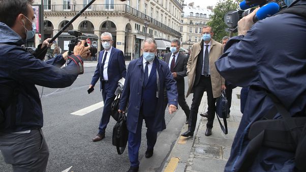 Jean-Michel Aulas, président de l'Olympique Lyonnais, arrive au Conseil d'Etat le 4 juin 2020. Jean-Michel Aulas, président de l'Olympique Lyonnais, arrive au Conseil d'Etat le 4 juin 2020.