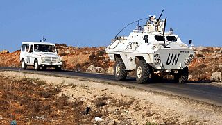دورية لقوات الأمم المتحدة في لبنان على الخط الأزرق بين لبنان وإسرائيل قرب قرية كفر كلا - 2019/09/01