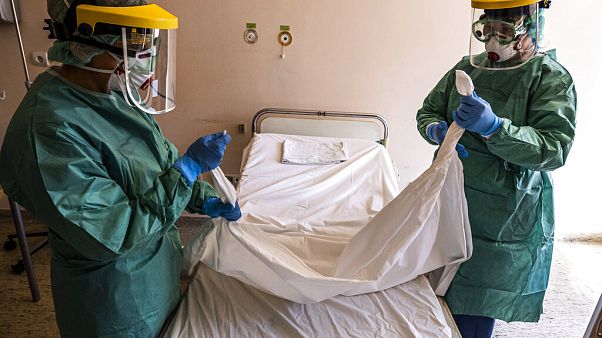 Koronavírusrészleg egy budapesti kórházban Koronavírusrészleg egy budapesti kórházban