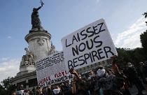 Trauerkundgebung für Geroge Floyd in Paris