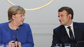Angela Merkel ve Emmanuel Macron