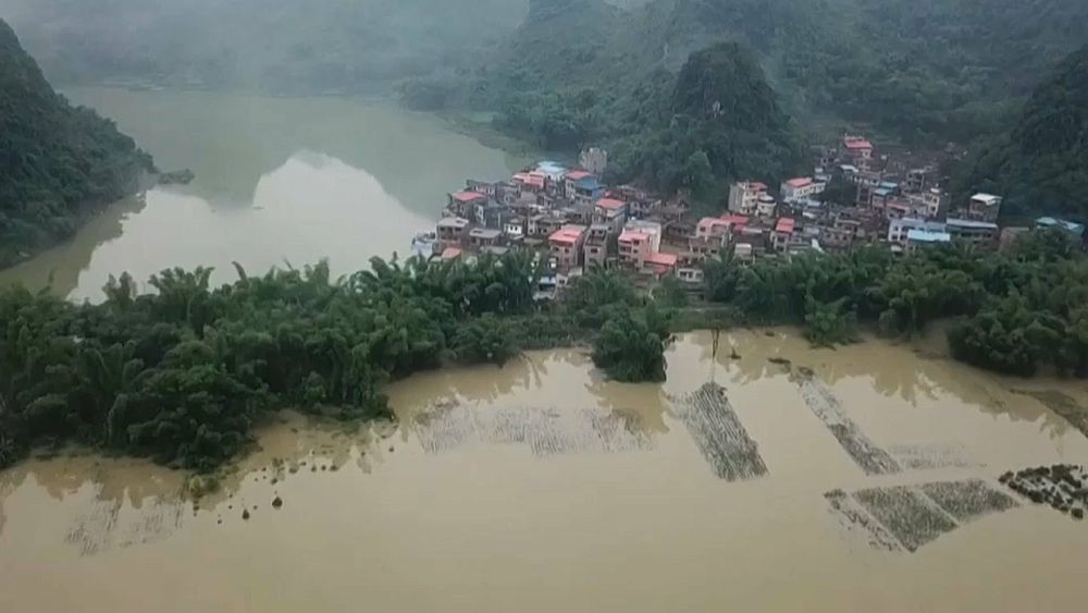 Le sud-est de la Chine sous l'eau après de fortes pluies