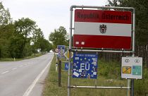 Знак на чешско-австрийской границе