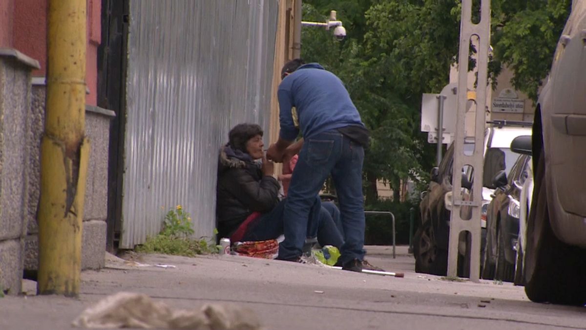 Obdachlose in Budapest